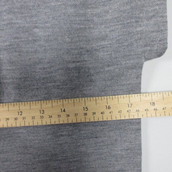 Club Monaco Womens Boxy Sweater Dress Knit Knee Length Grey S Merino Wool 362 - Picture 7 of 9
